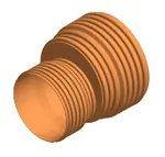 Cono de ampliación H-H - superficie corrugada DN800-1000